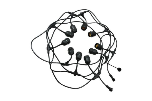 Cablu ghirlanda luminoasa Carnaval-1 Horoz, fasung E27, 10m, interconectabila, IP44