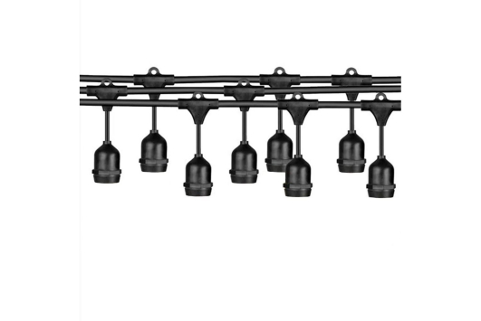 Cablu ghirlanda luminoasa Carnaval-1 Horoz, fasung E27, 10m, interconectabila, IP44