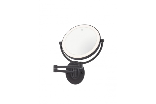 Aplica LED pentru baie SELFIE 7W, 205 lm, lumina calda/neutra/rece, dimabila, neagra, 3000K-6000K, Smarter