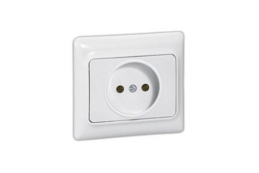 Priza 2P, 16A, Alb Kaptika