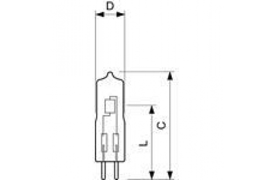 Bec Halogen Capsuleline 100W GY6.35 12V CL 4000h