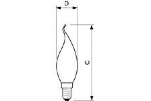 Lampa cu halogen EcoClassic 18W E14 230V BXS35 CL