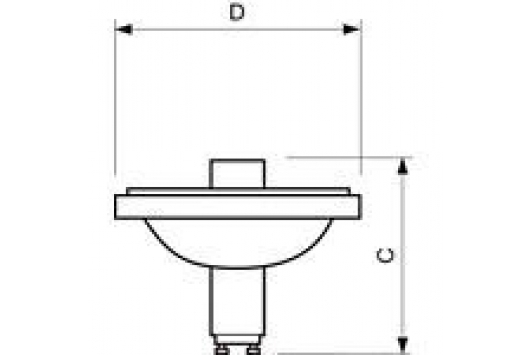 Lampa reflector aluminiu MasterC CDM-R111 35W/942 GX8.5 24D