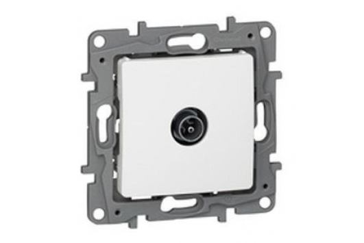 Priza TV tata, trecere, 15dB, Alb