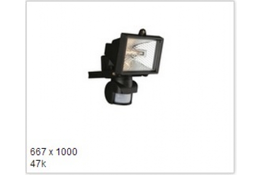 Faro Spot Gradina/Proiector Negru 1X150W 230V