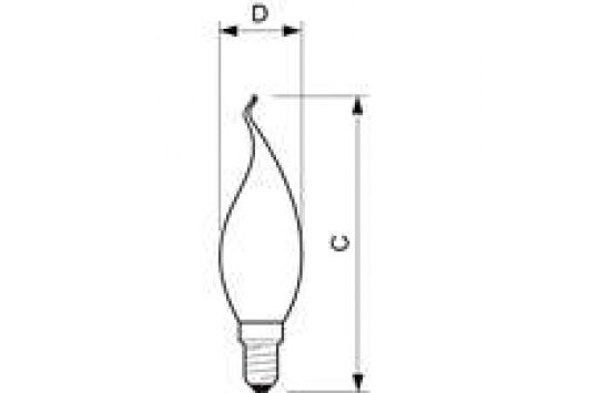 Bec Halogen Classic 28W E14 230V BXS35