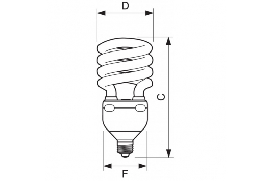 Bec economic Tornado High Lumen 42W CDL E27 1CT/6 Philips