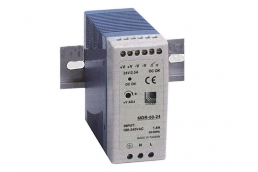 Transformator pentru leduri 240V/12VDC 60W pe sina