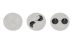 Priza incorporabila in birou TWIST, 2 prize Schuko, cablu 2m, inox, Bachmann
