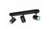Spot inteligent WiZ Imageo, Wi-Fi, Bluetooth, RGB, 3x4.9W, 1035 lm, lumina colorata, metal, Negru, clasa energetica G, 8719514551978