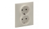 Priza dubla 2x2P+E, borne automate, cu protectie copii, ivoar, Legrand New Suno