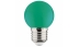Bec LED Sferic 1W verde E27 220-240V Horoz