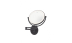 Aplica LED pentru baie SELFIE 7W, 205 lm, lumina calda/neutra/rece, dimabila, neagra, 3000K-6000K, Smarter