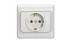 Priza simpla Kaptika 2P+E 16A Alb